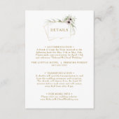 ユーカリ金ゴールド幾何学的詳細エンクロージャカード エンクロージャーカード (正面)