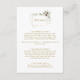 ユーカリ金ゴールド幾何学的詳細エンクロージャカード エンクロージャーカード