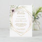 ユーカリ金ゴールド幾何学論文発表 招待状 (スタンド正面)