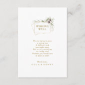 ユーカリ金ゴールド幾何結婚の願い井戸 エンクロージャーカード (正面)