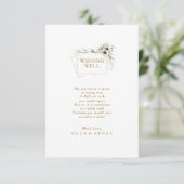 ユーカリ金ゴールド幾何結婚の願い井戸 エンクロージャーカード (スタンド正面)