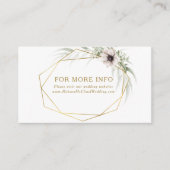 ユーカリ金ゴールド幾何結婚サイト エンクロージャーカード (正面)