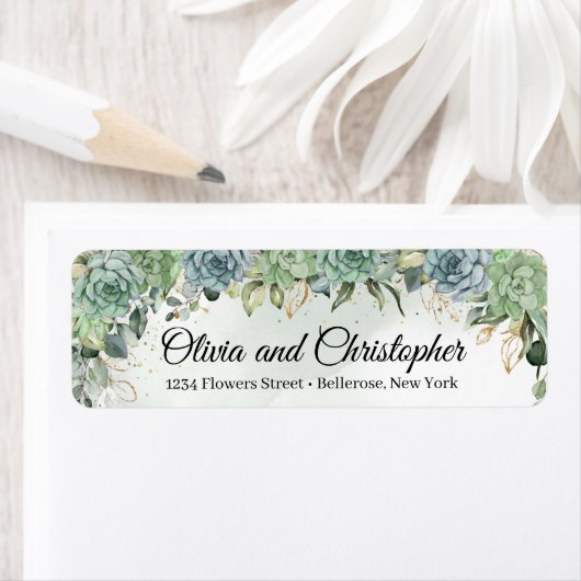 ユーカリ金ゴールド枠をフェイク多肉化するボホ ラベル (インサイチュ)