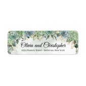 ユーカリ金ゴールド枠をフェイク多肉化するボホ ラベル (正面)