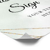 ユーカリ金ゴールド枠カスタム徴候 ポスター (角)