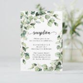 ユーカリ金ゴールド水彩披露宴エンクロージャカー エンクロージャーカード (スタンド正面)