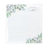 ユーカリ金ゴールド点 ノートパッド (正面)