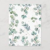 ユーカリ金ゴールド結婚ズゲスト詳細情報 エンクロージャーカード (裏面)