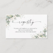 ユーカリ金ゴールド赤ちゃんシャワーエンクロージャカード エンクロージャーカード (正面)