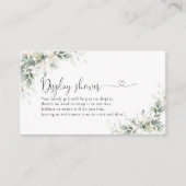 ユーカリ金ゴールド赤ちゃんシャワーエンクロージャカード エンクロージャーカード (正面)