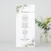 ユーカリ金ゴールド赤ちゃんシャワーメニュー メニュー (スタンド正面)