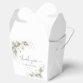 ユーカリ金ゴールド赤ちゃんシャワー愛用ボックス フェイバーボックス (オープン)