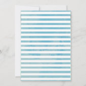 ユーカリ金ゴールド赤ちゃんシャワー 招待状 (裏面)