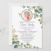 ユーカリ開花フォトファースト招待状 招待状 (正面)