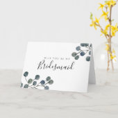 ユーカリ離れのは私の花嫁になる カード (黄色い花)