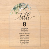ユーカリ離れアチの結婚座席表 アクリル招待状 (正面)