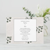 ユーカリ離れアートヴィンテージパタ結婚ーン 招待状 (スタンド正面)