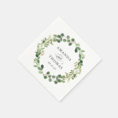 ユーカリ離れグリースの結婚葉 スタンダードカクテルナプキン (角)