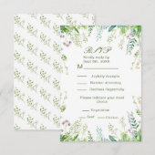 ユーカリ離れグレン結婚詳細 出欠カード (正面/裏面)