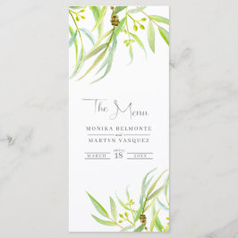 ユーカリ離れスの水結婚色のメニュー メニュー