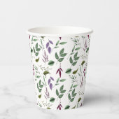 ユーカリ離れスは紫の緑の離れシダ 紙コップ (裏面)