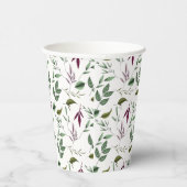 ユーカリ離れスは紫の緑の離れシダ 紙コップ (右)