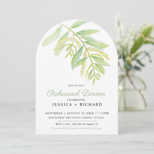 ユーカリ離れスグリーンウォーター結婚のリハーサル 招待状 (スタンド正面)