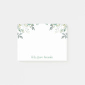 ユーカリ離れスグリーンウォーター色ポストイットノート ポストイット (正面)