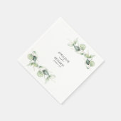 ユーカリ離れスグリー結婚ズ・カクテル紙 スタンダードカクテルナプキン (角)