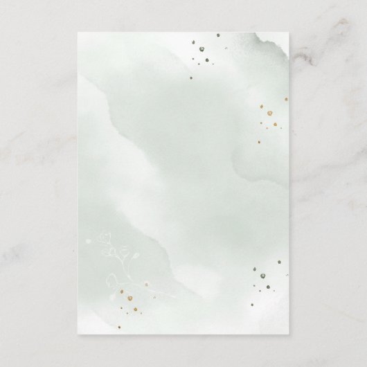 ユーカリ離れスゴールデングリーン披露宴詳細 エンクロージャーカード (裏面)