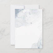 ユーカリ離れスダスティブルーエレガントな結婚式 出欠カード (裏面)