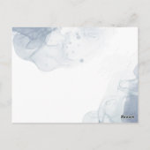 ユーカリ離れスダスティブルー結婚ズありがとう ポストカード (裏面)