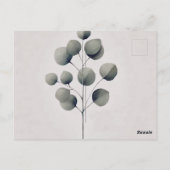 ユーカリ離れスリーフアー結婚トブライダルシャワー ポストカード (裏面)