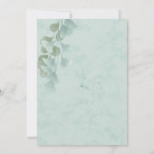 ユーカリ離れス幾何の夏エレガントな結婚式 招待状 (裏面)