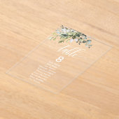 ユーカリ離れス結婚イベント座席表 アクリル招待状 (レイダウン)