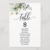 ユーカリ離れス結婚イベント座席表 招待状 (正面)