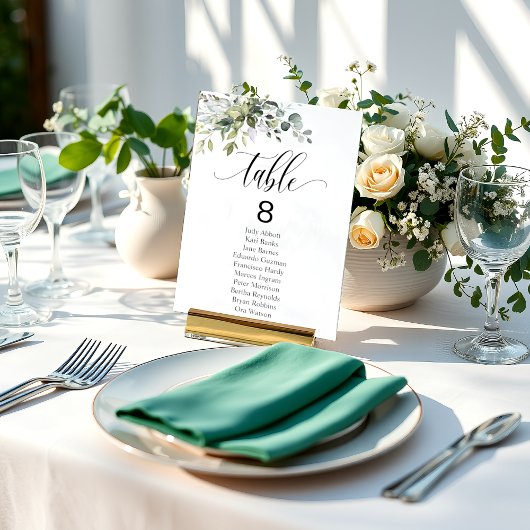 ユーカリ離れス結婚イベント座席表 招待状