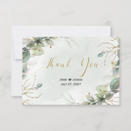 ユーカリ離れス・グ結婚リーリーさん サンキューカード