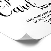 ユーカリ離れレシピカードここに標識 ポスター (角)