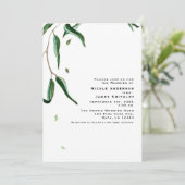 ユーカリ離れ植物学素朴自然結婚ズ 招待状 (スタンド正面)