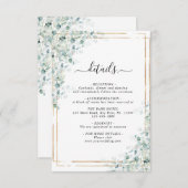 ユーカリ離れ結婚詳細エンクロージャカード エンクロージャーカード (正面/裏面)