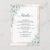 ユーカリ離れ結婚詳細エンクロージャカード エンクロージャーカード (正面)