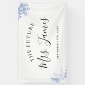 ユーカリ離れ金ゴールドダスティブルーウェディングパーティー 横断幕 (縦)