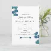 ユーカリ青葉青エレガント素地 招待状 (スタンド正面)