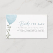 ユーカリ青風船ベビー エンクロージャーカード (正面)
