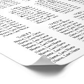 ユーカリ12テーブル座席表ポスター記号 ポスター (角)