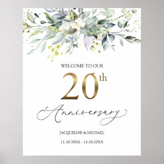 ユーカリ20th結婚周年歓迎サイン ポスター