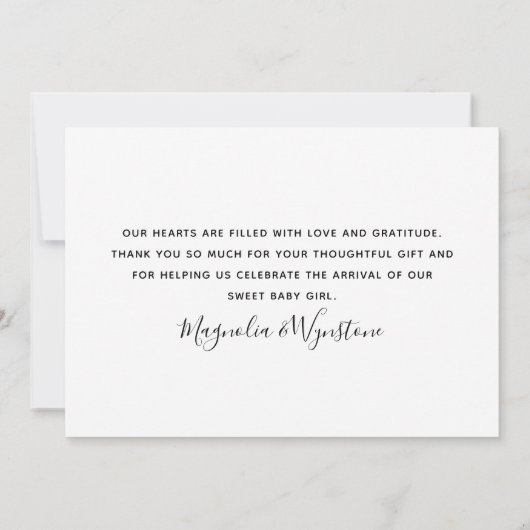 ユーカリ3フォトベビー誕生統計 サンキューカード (裏面)