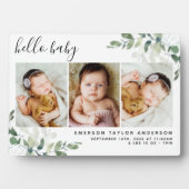 ユーカリ3フォトベビー誕生統計 フォトプラーク (正面)