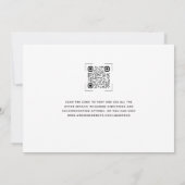 ユーカリ3写真QRコード結婚ズ 招待状 (裏面)